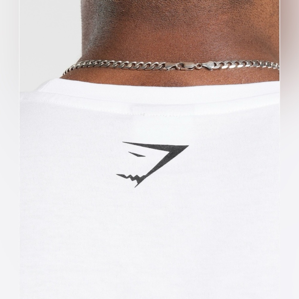 GYMSHARK Men's 2012 Lifting T-Shirt White- NWT - Picture 6 of 7
